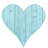12" Whitewash Reclaimed Wood Heart Wall Decor-2063018287-2063018282