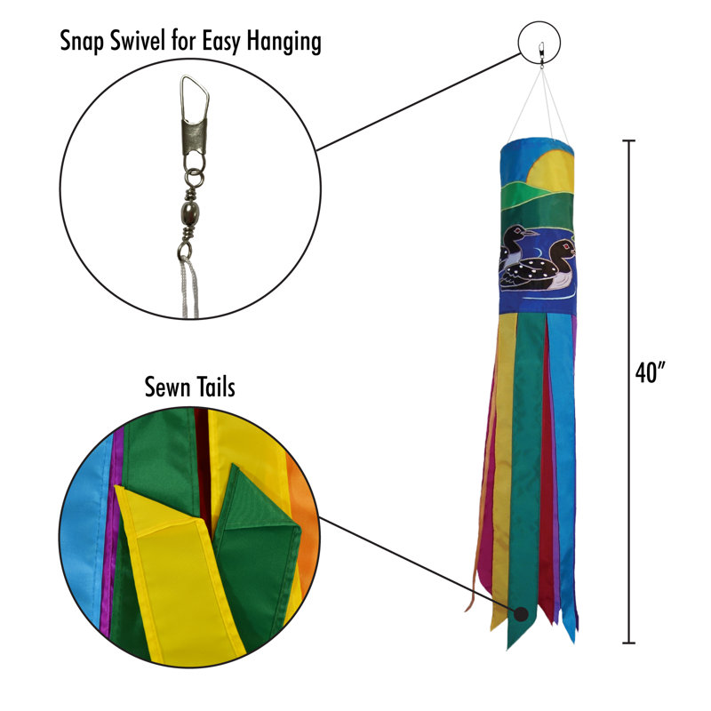 Pair of Loons 40" Windsock