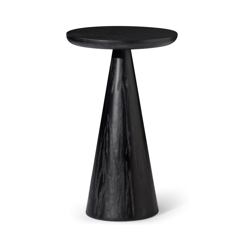 Maven Lane Owen Wooden Drink Table, Black