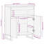 60cm Solid Wood Sideboard-448223847