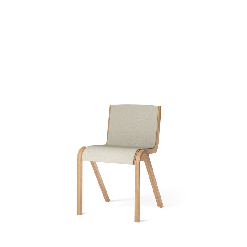 Ready Upholstered Dining Chair, Red Stained Oak, Bouclé 02 Acrylic