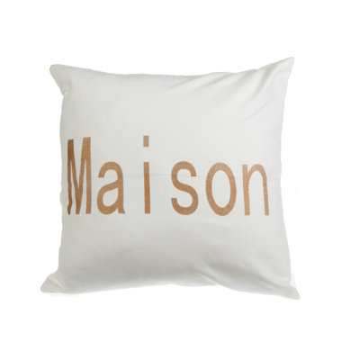 Maison Cotton Reversible Throw Pillow