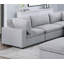 Ensemble de canapé modulaire en velours côtelé 8 pièces gris foncé