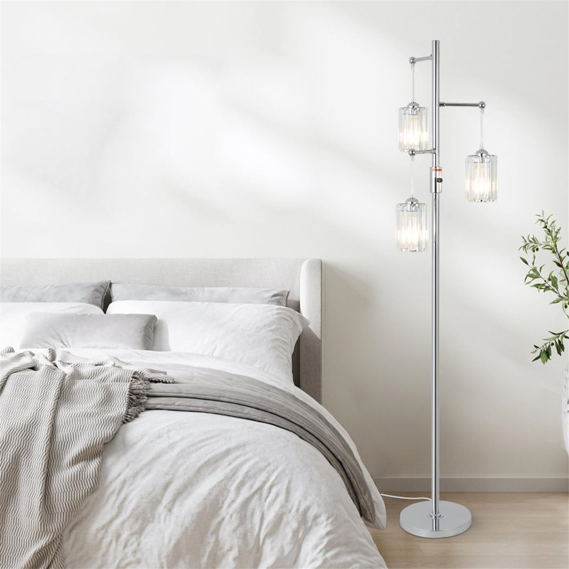 165cm Tree Floor Lamp, Silver