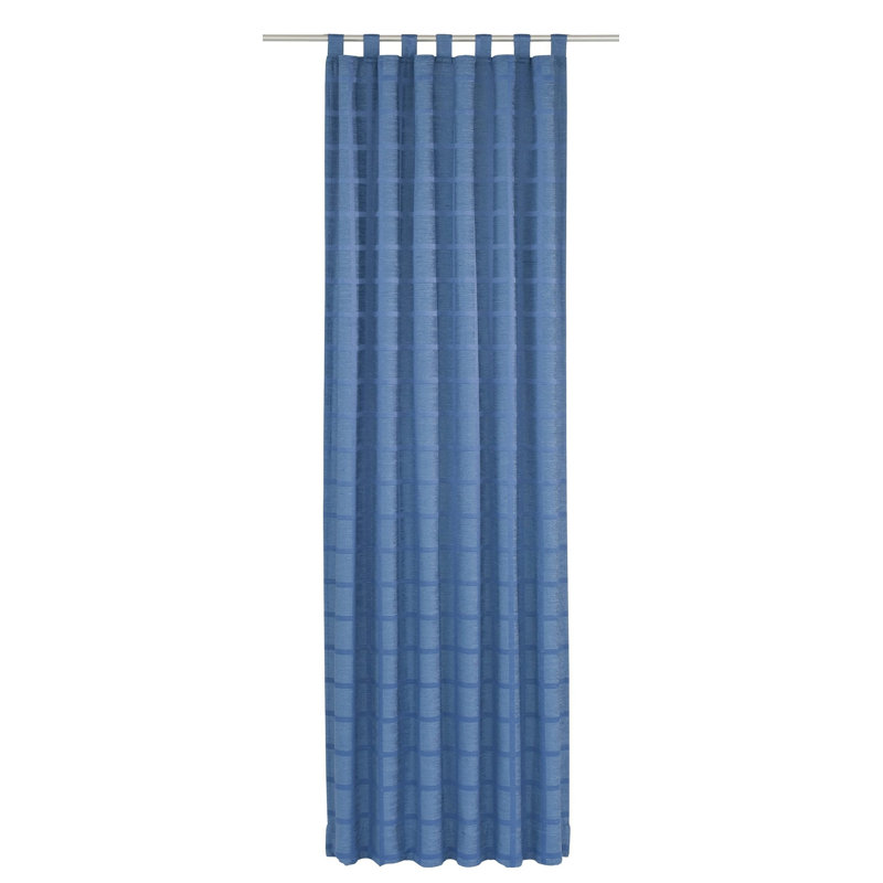 Shire Room Darkening Single Curtain Panel, 132 W x 245 D cm, Blue