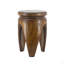Table d'appoint sculptée en bois de paulownia
