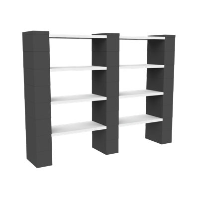 EverBlock 4 Level Double Shelving Kit