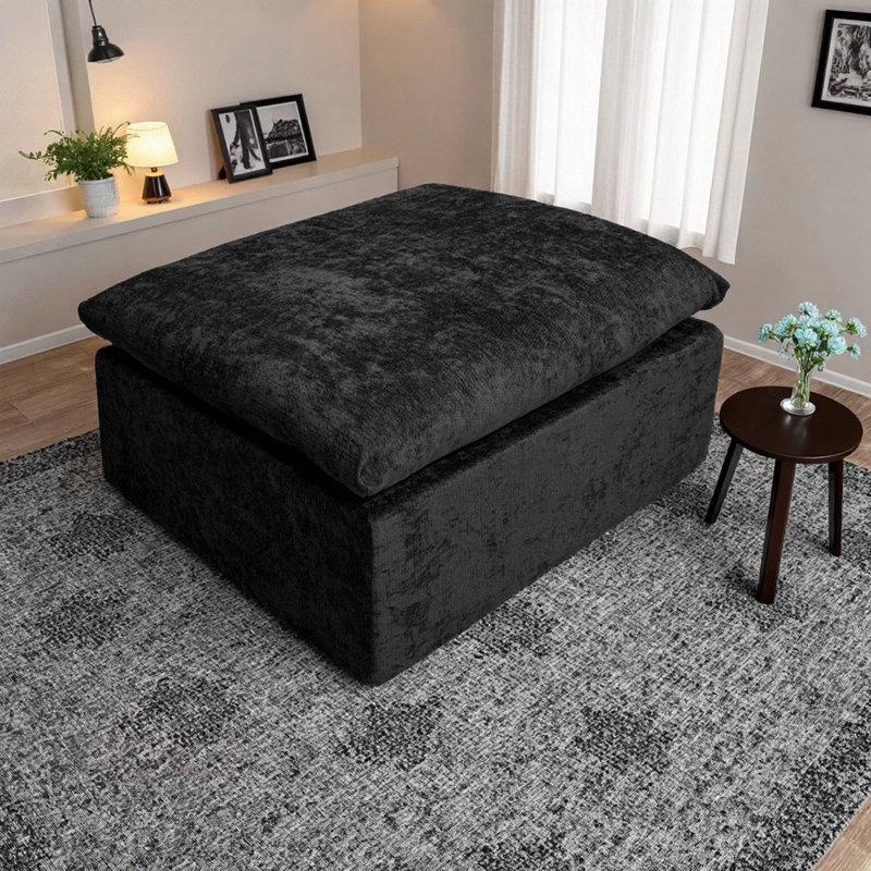 WI-010-1F Ottomans For Bedroom ,Living Room, Black
