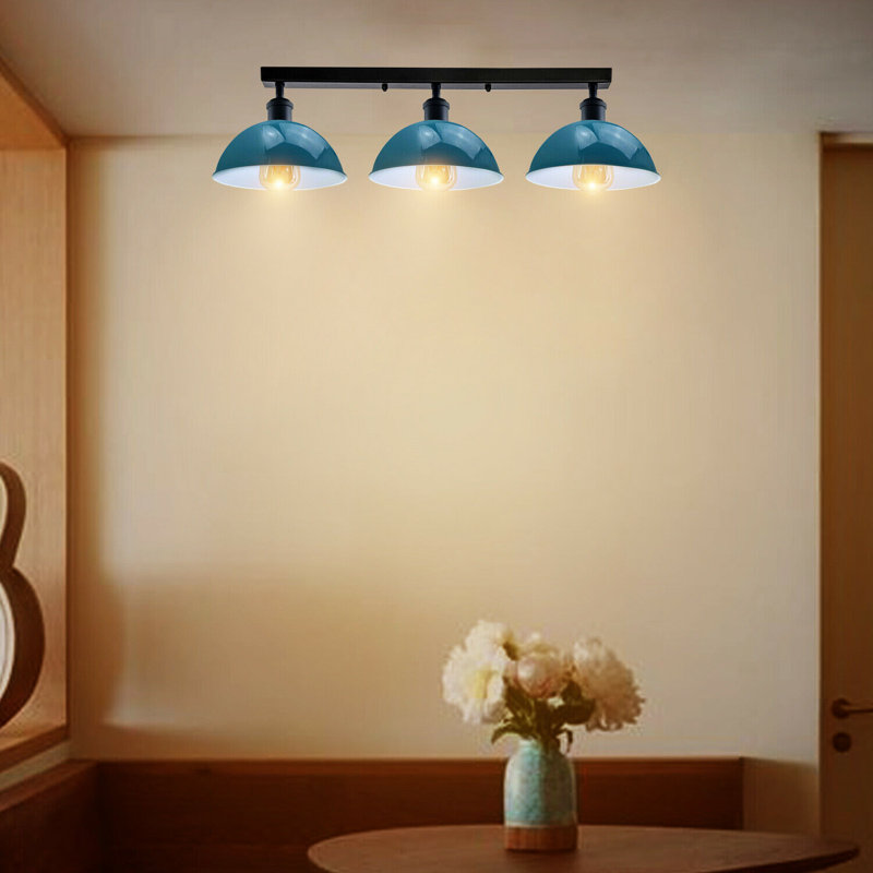 Emma-Jade Semi Flush Mount, Blue
