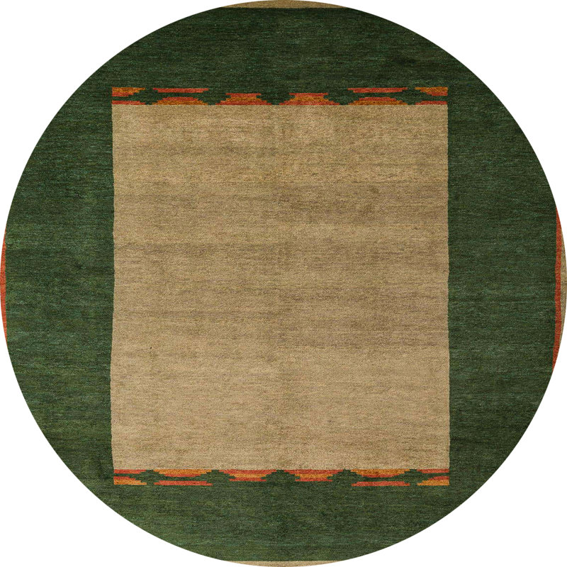 Abstract Indoor Rug, Round 5'