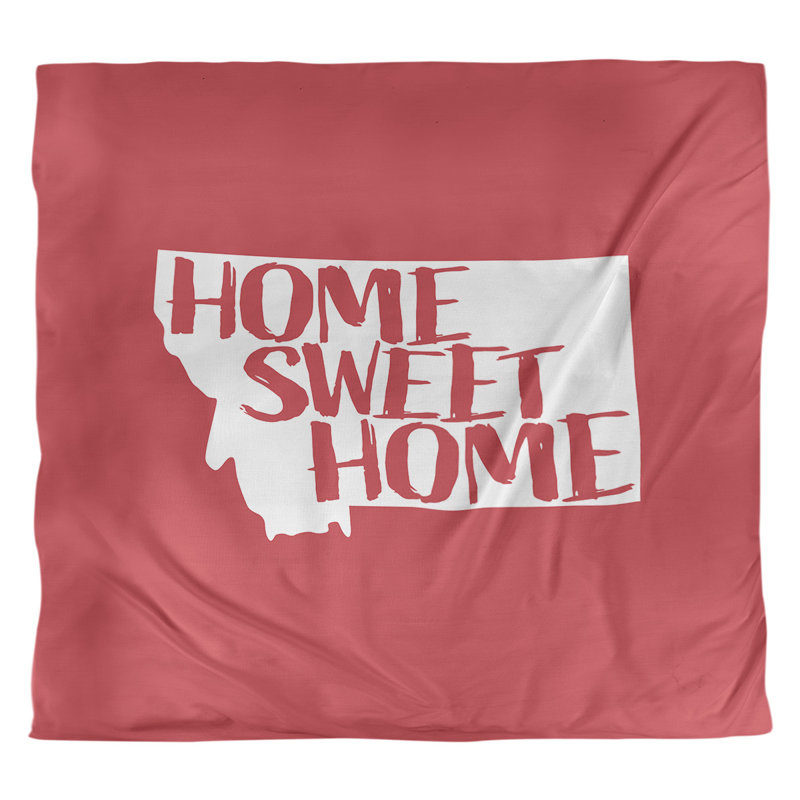 Housse de couette montana doux, Housse de couette pour grand lit, Rouge, Microfibre