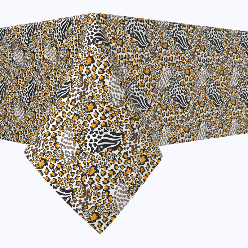 Woen Animal Print Tablecloth, 84" x 60"