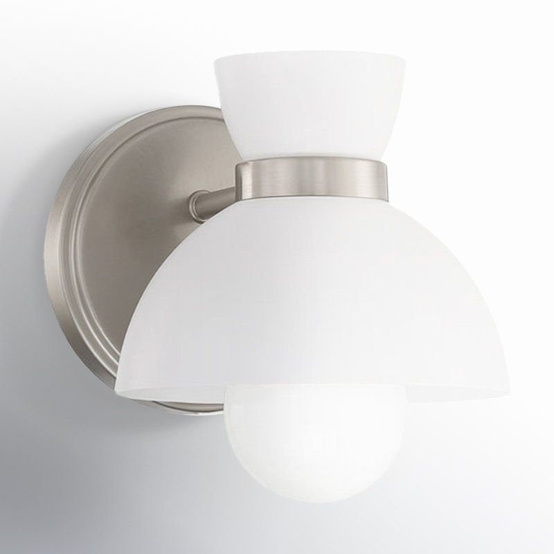 Lavina 1-Light Wall Sconce in Brushed Nickel, Brushed Nickel