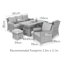 Errado Sofa Dining Set with Ice Bucket & Rising Table