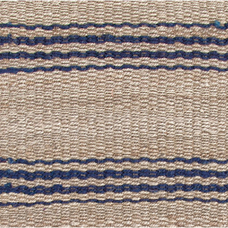 Jute Ticking Indigo Handwoven Rug, Rectangle 9'6" x 13'6"