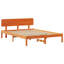 Vidaxl Bed Frame With Headboard Solid Pine Wood-113970888-113970889
