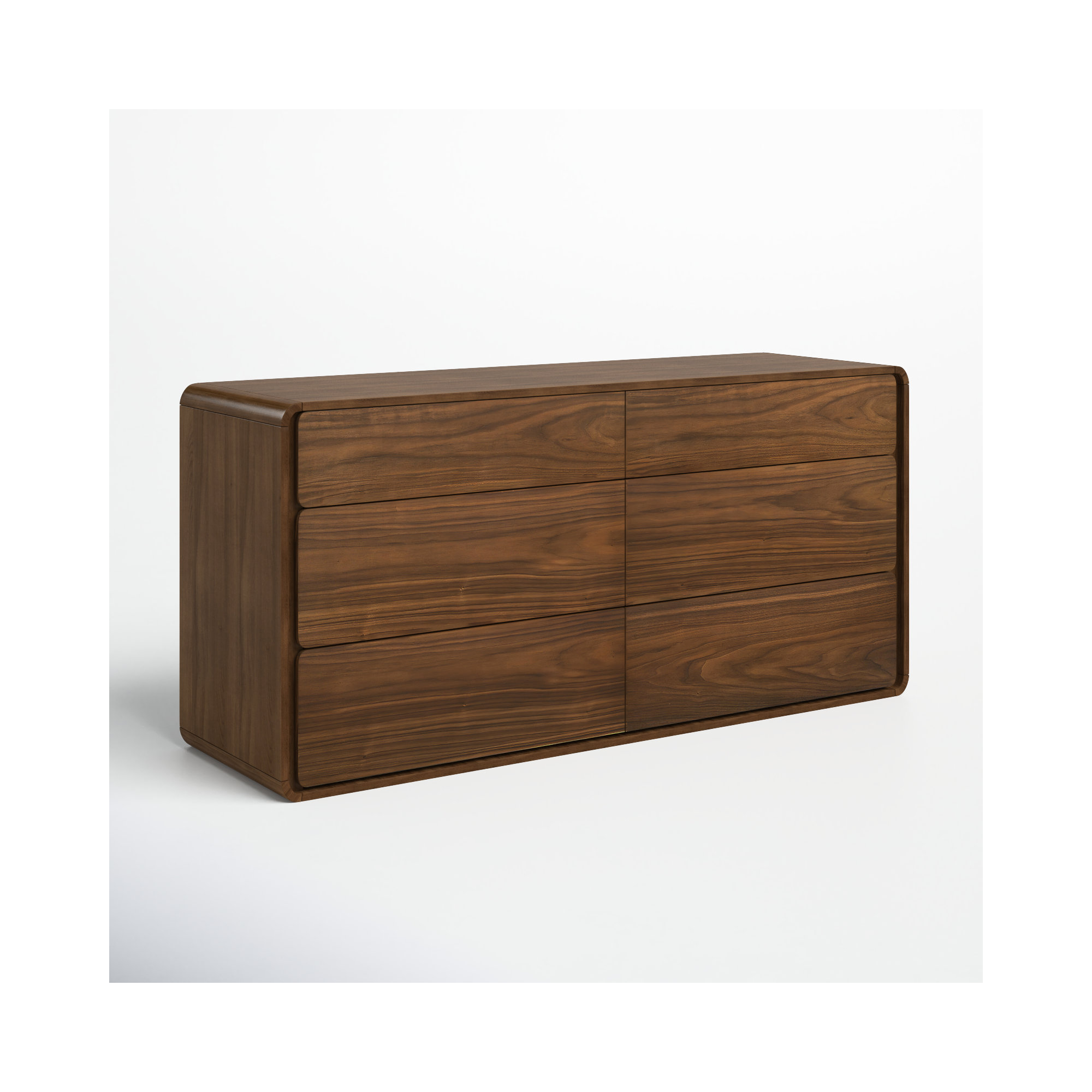 Berkeley 6 - Drawer Double Dresser, Walnut