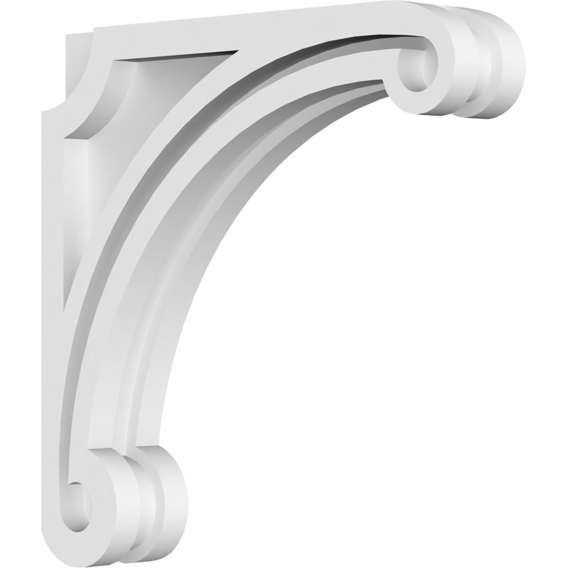 Corbeau en PVC de qualité architecturale Arch, H 10 po x l 10 po x P 1,875 po