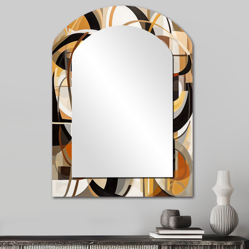 Miroir mural Mid-Century, 34 po x 25 po