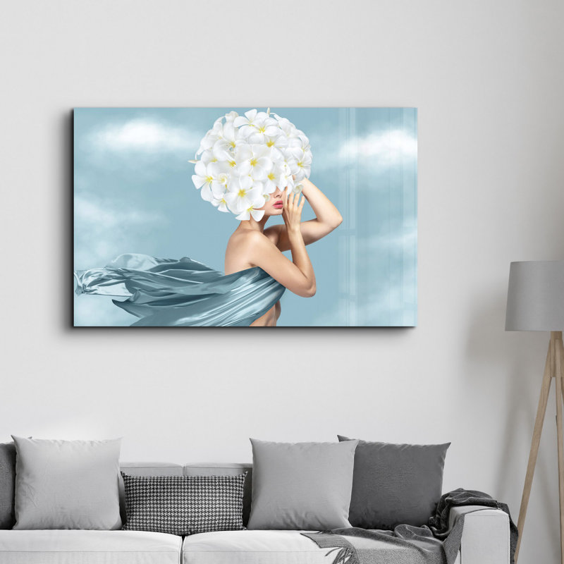 Elegant Tempered Glass Wall Art Painting, 13.8 x 21.7 inches | 100% Tempered Glass, Thickness: 0.16 inches | UV Printed for Vibrant Colors | Perfect for Home Decor, Living Room, & Office Spaces