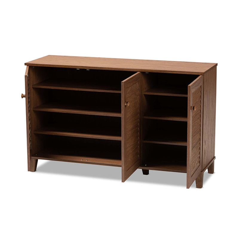 Shoe Storage Cabinet, Walnut