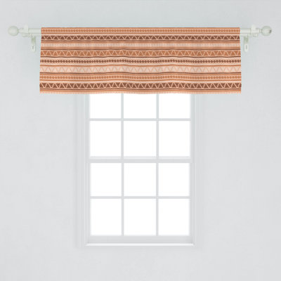 Geometric Tailored Window Valance