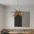 Kachelle 6 - Light Natural Wood Sputnik Sphere Chandelier-1676508381
