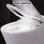 Toilette compacte haut de gamme avec baguette autonettoyante, double chasse 1 / 1,28, chasse au capteur de pied, nuit blanche, commande à bouton, lavage à l'eau froide, fermeture en douceur, compacte, imperméable à l'eau Ipx4