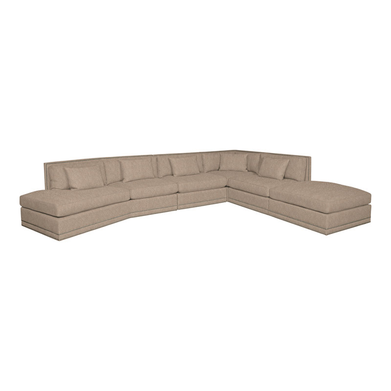 Michael Weiss 6-Piece Steadman II Sectional, Navada Mushroom, Yes