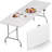 Folding Table Picnic Table, Portable Camping Table with Handle and Safety Lock, Foldable Dining Table Plastic Dining Table for Indoor and Outdoor Use, Suitable for Camping, Picnics and Parties-1745442668