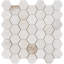 Alaska White Penny Round Polished Marble Tile