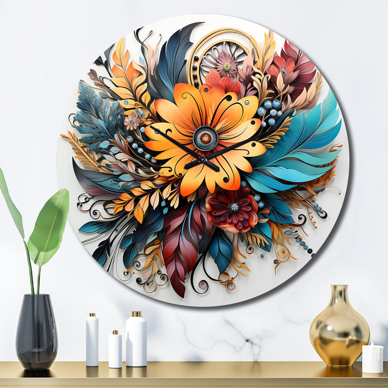 Horloge murale Boho, Grand