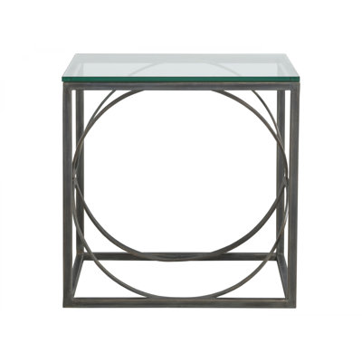Metal Designs Ellipse Rectangular End Table by Artistica Home