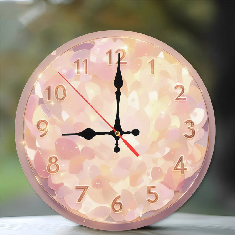 Horloge pétale chatoyant