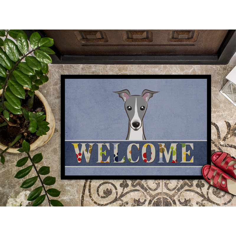 Wattsville Non-Slip Outdoor Doormat, Rectangle 1'6" x 2'3"