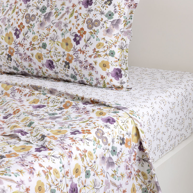 Fleurs Flat Sheet, King