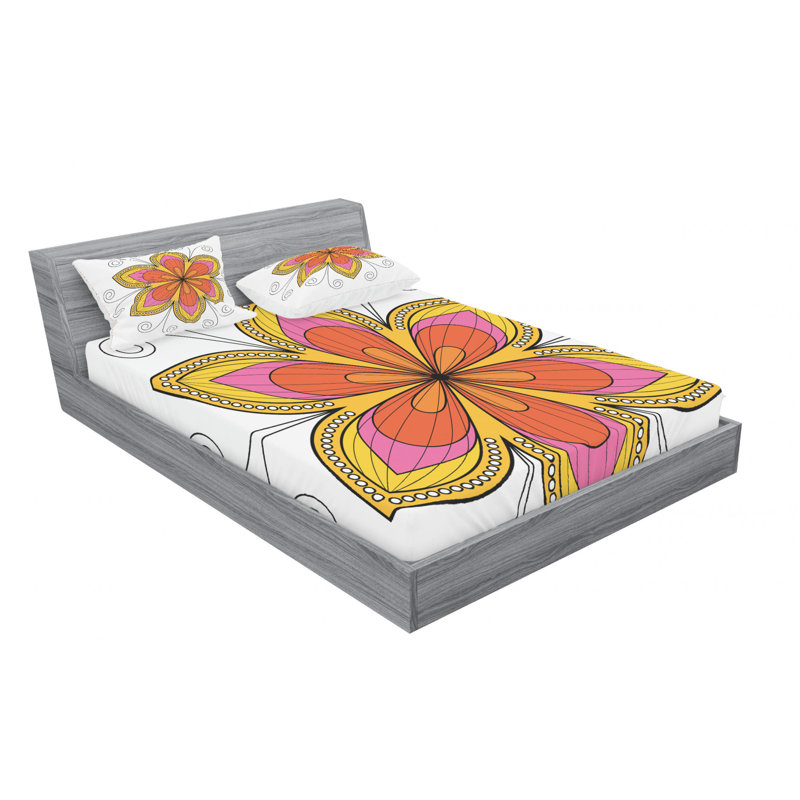 Microfiber Sheet Set, Queen Sheet Set with Fitted Sheet
