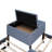 L-Shaped Upholsted Platm Bed With Trundle And Two Drawers Linked With Built-In Desk,,