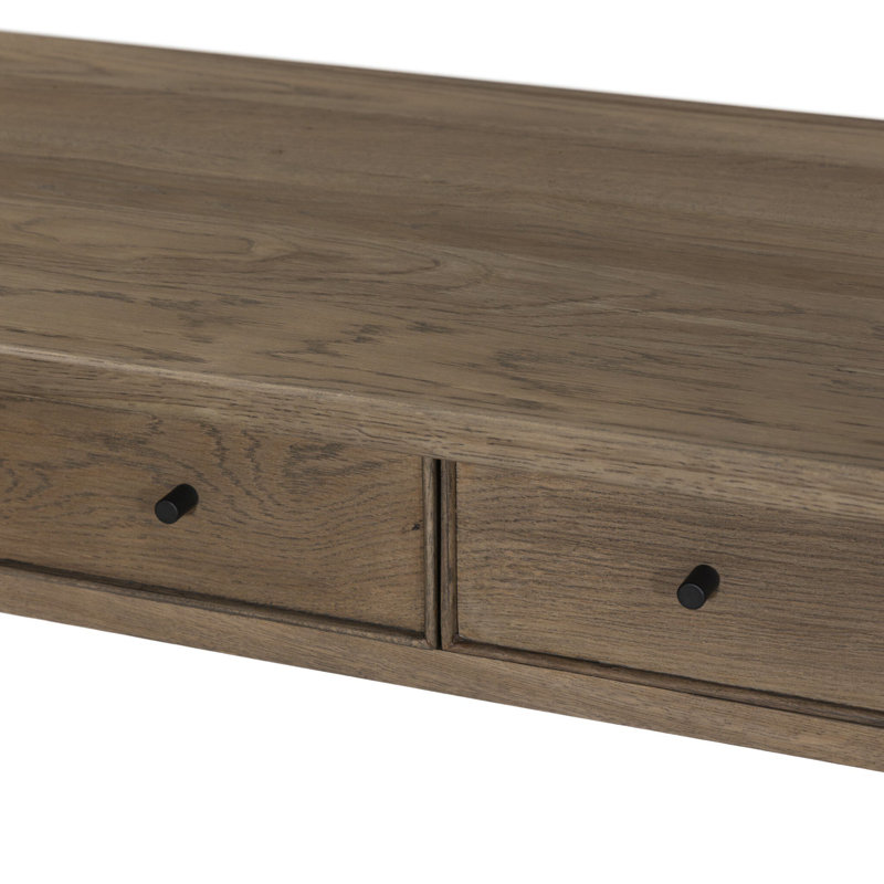 Charnes Console Table, Warm Natural Oak
