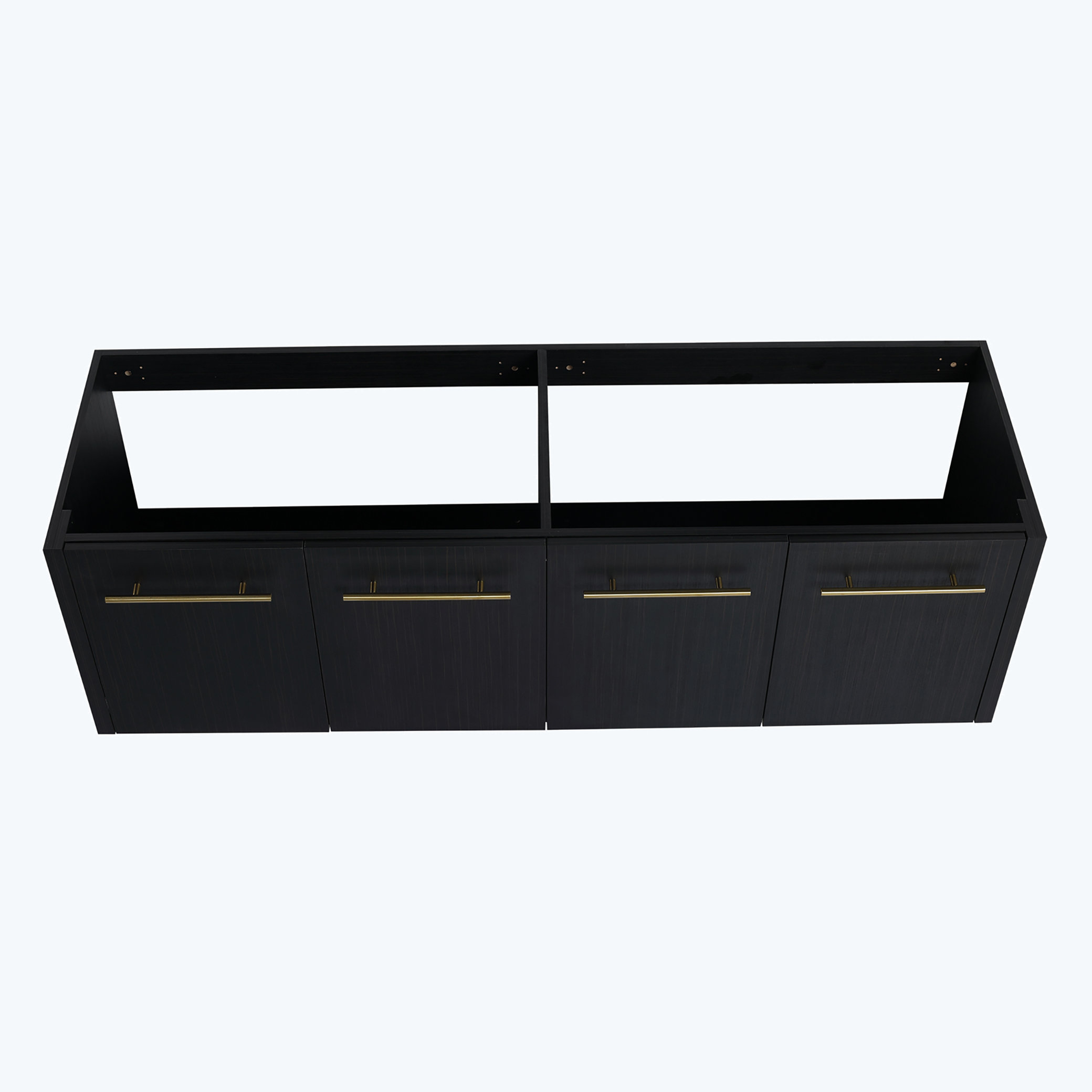 House On Tree 60 Inch Wall-mounted Bathroom Vanity (Only the Cabinet ...