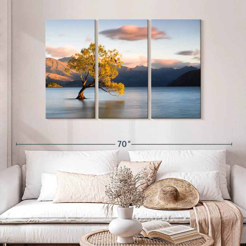 Alvord Lake Wanaka, Nouvelle-Zélande, H 32 po x l 50 po