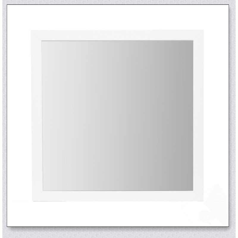 Miroir contemporain blanc OMODA au design épuré et à la fabrication durable, parfait pour les espaces modernes et traditionnels.
