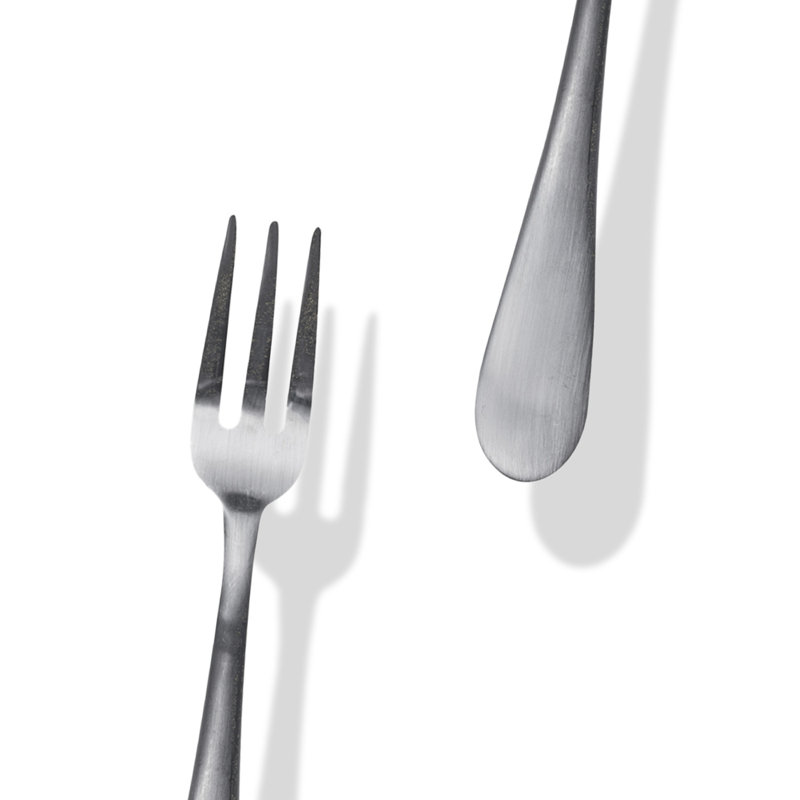 Ensemble de service BRescia (fourchette et cuillère), L 9,83 po x l 3 po, Glace