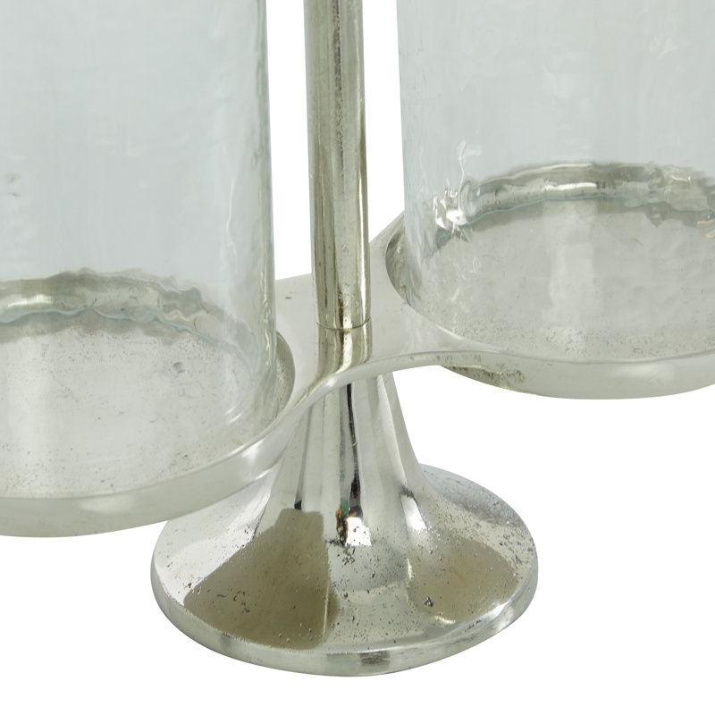 Porte-bougie en verre de 14,4 po