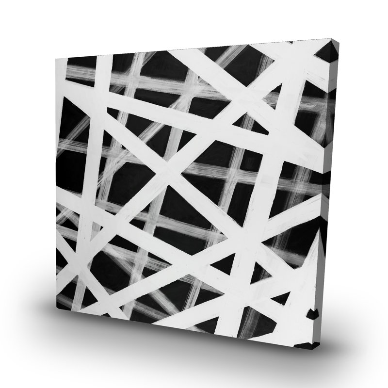 Geometric stripes - 32"x32" art on canvas