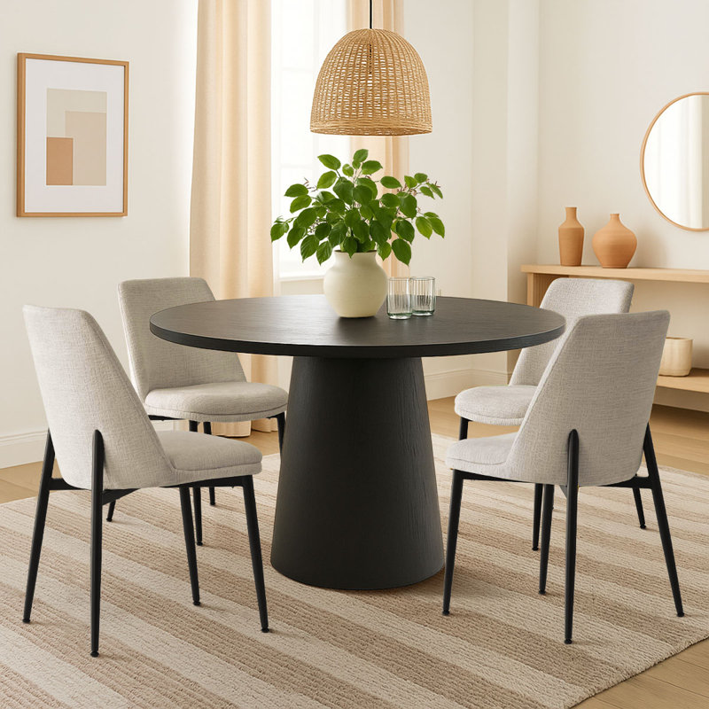 Chaises de salle à manger en chenille, Gruau