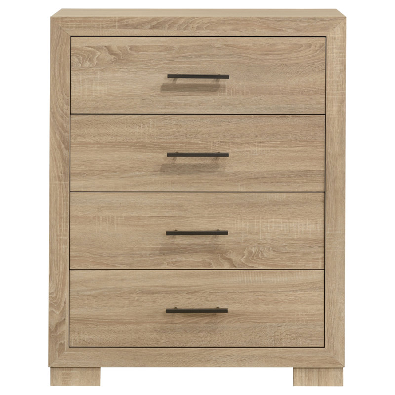 Commode 4 tiroirs Arielle Chêne clair