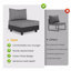 5-Piece Gray Aluminum Patio Sectional Set With Modular Armless Chairs And Coffee Table