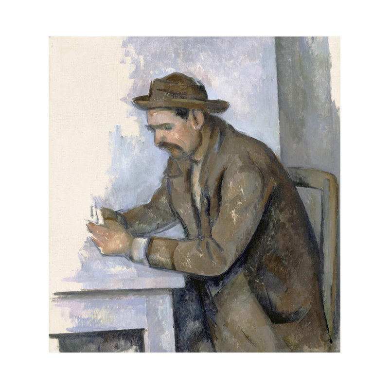 The Cardplayer Paul Cézanne, estampe numérique, H 40 po x l 32 po