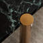 Table de chambre en faux marbre, table basse polyvalente pour la maison avec support géométrique,